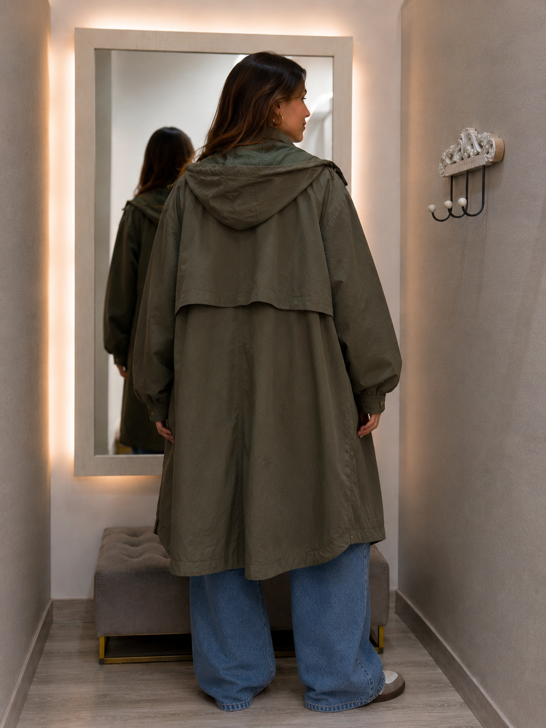 Gabardina Capa Verde