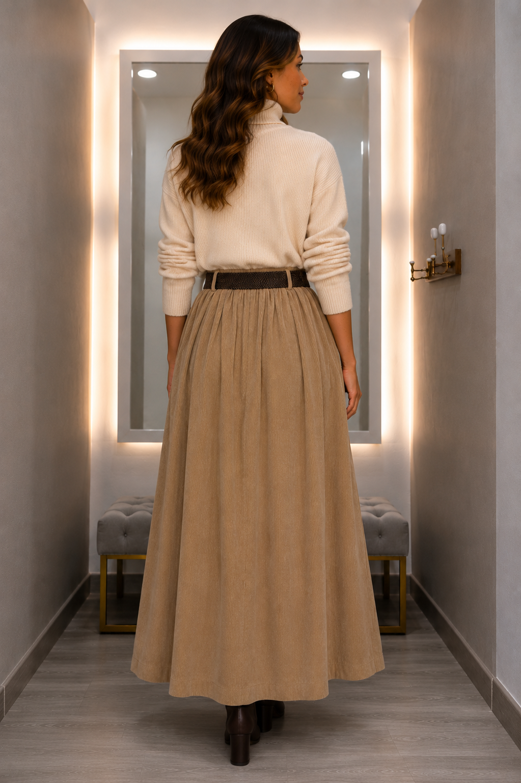 Falda Pana Camel
