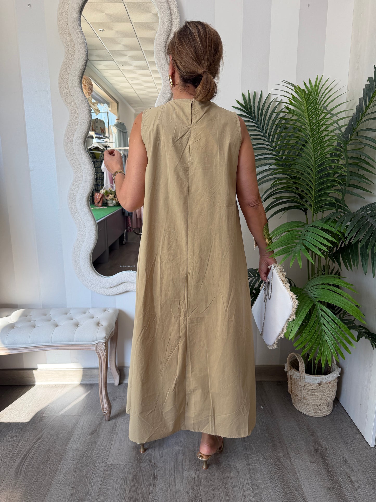 Vestido beige