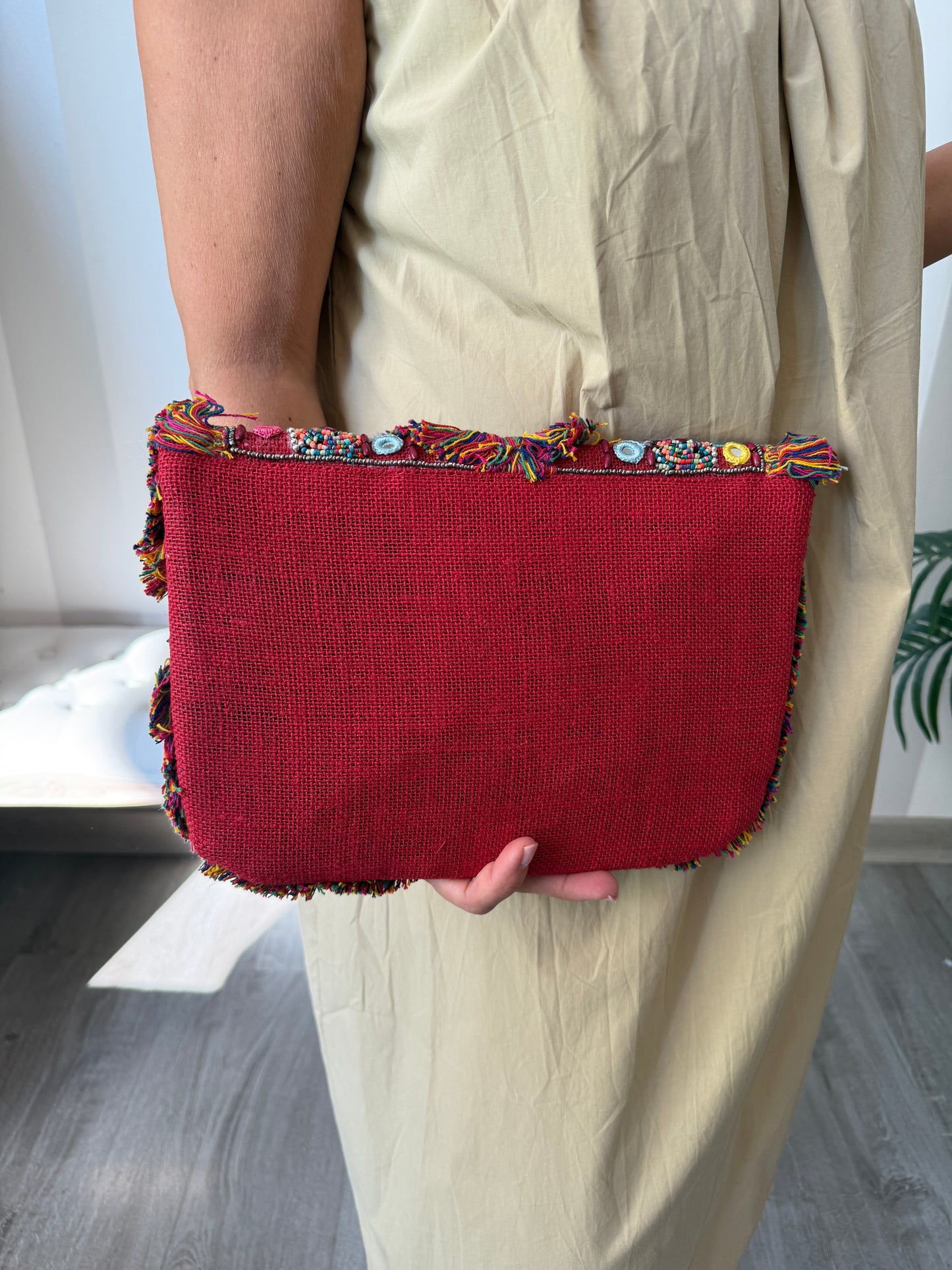 Bolso bordado cristales