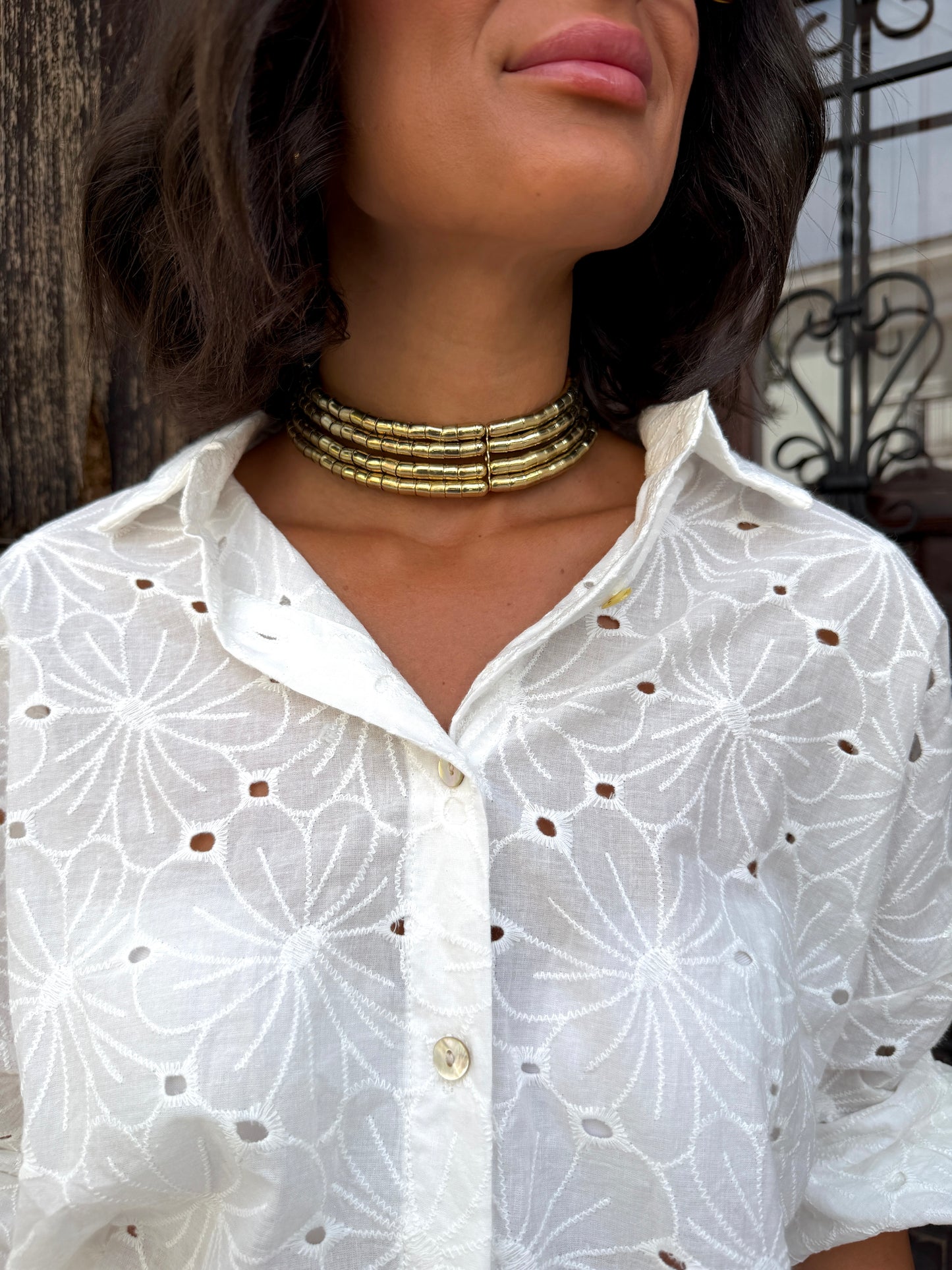 Choker Bambú Dorado