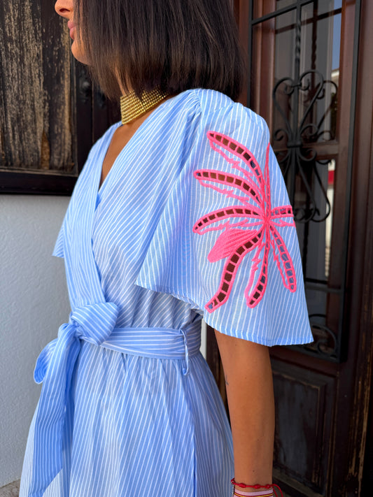 Vestido Rayas Detalle