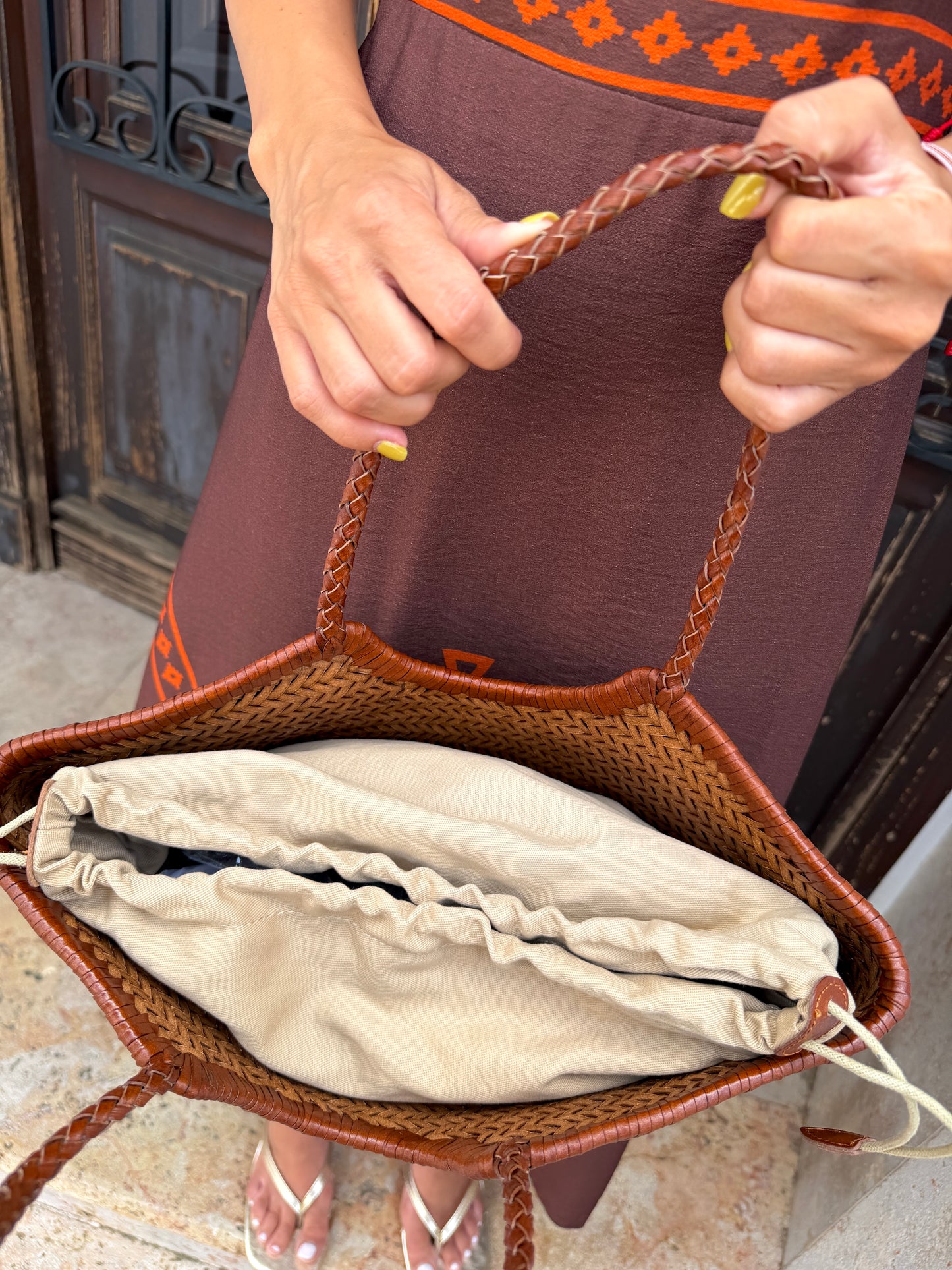 Bolso Trenzado Piel