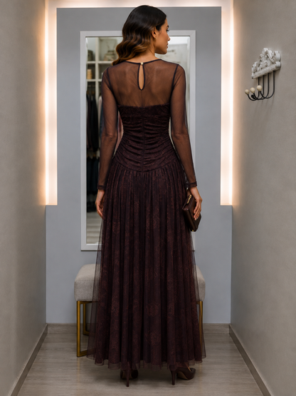 Vestido Tul Choco