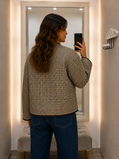 Chaqueta Acolchada Cuadros