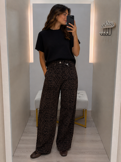 Pantalón Mom Fit Print