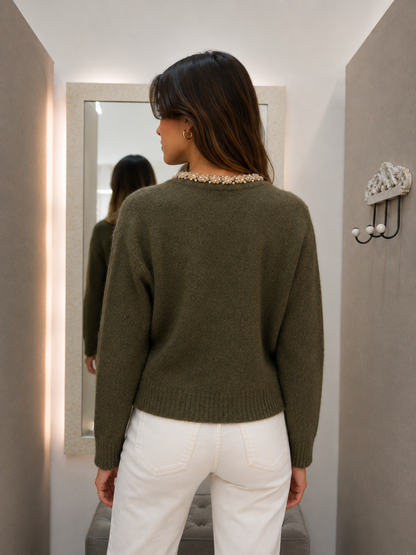 Chaqueta Punto Verde