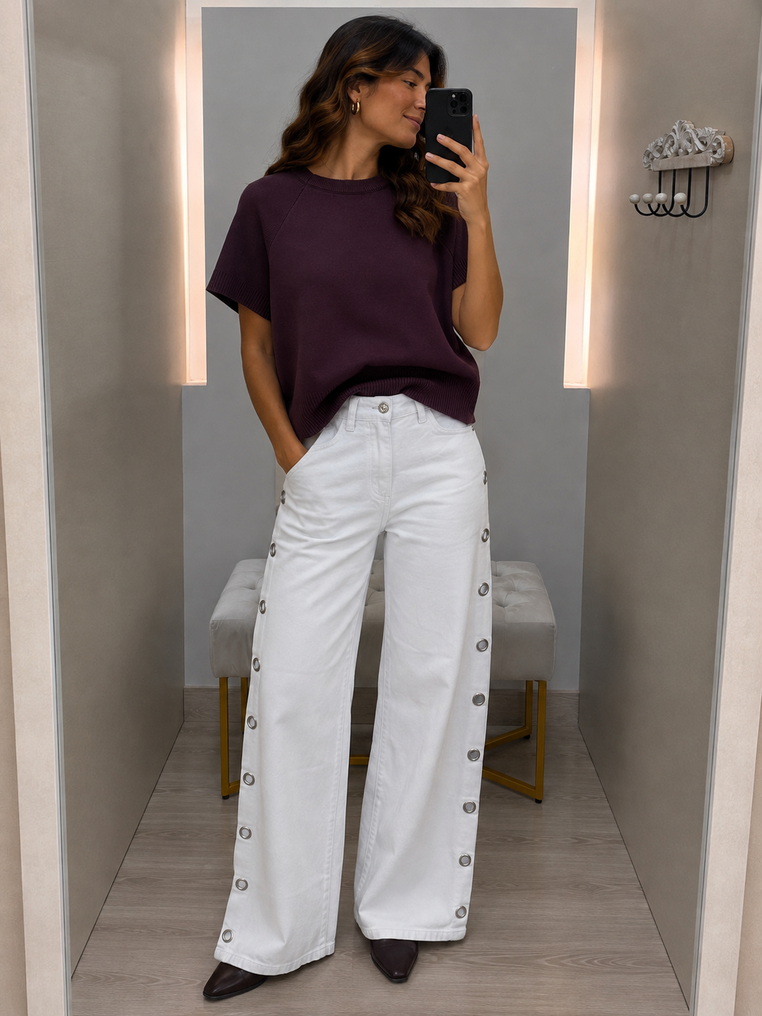Pantalón Aberturas Blanco