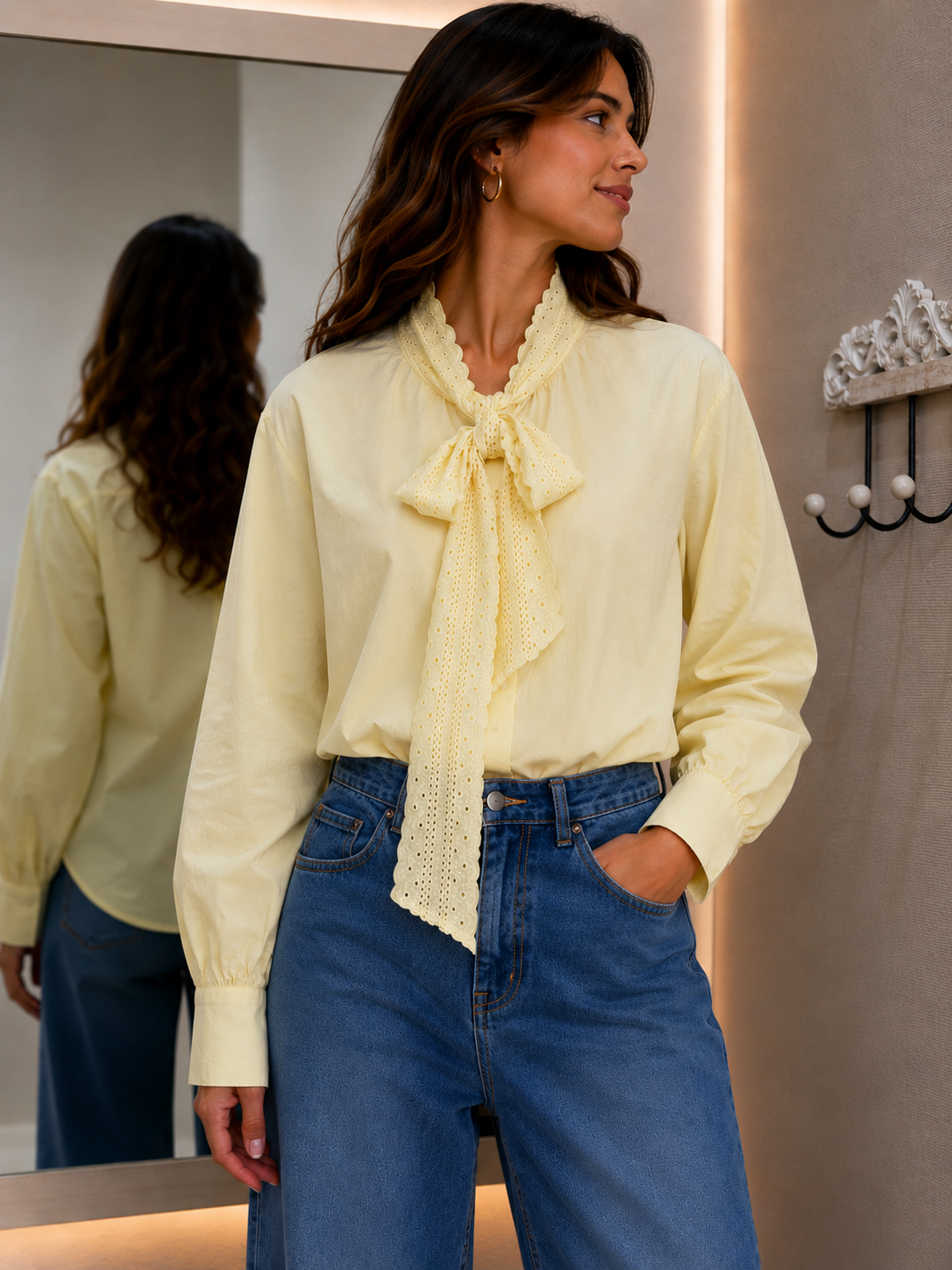Camisa Lazada Amarilla