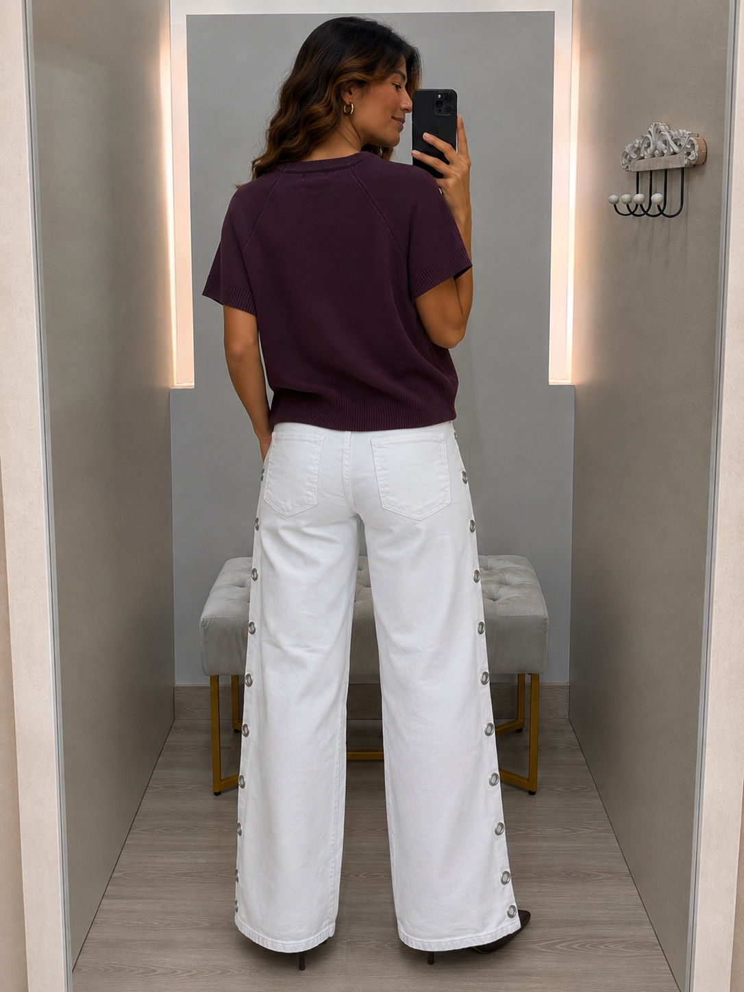 Pantalón Aberturas Blanco