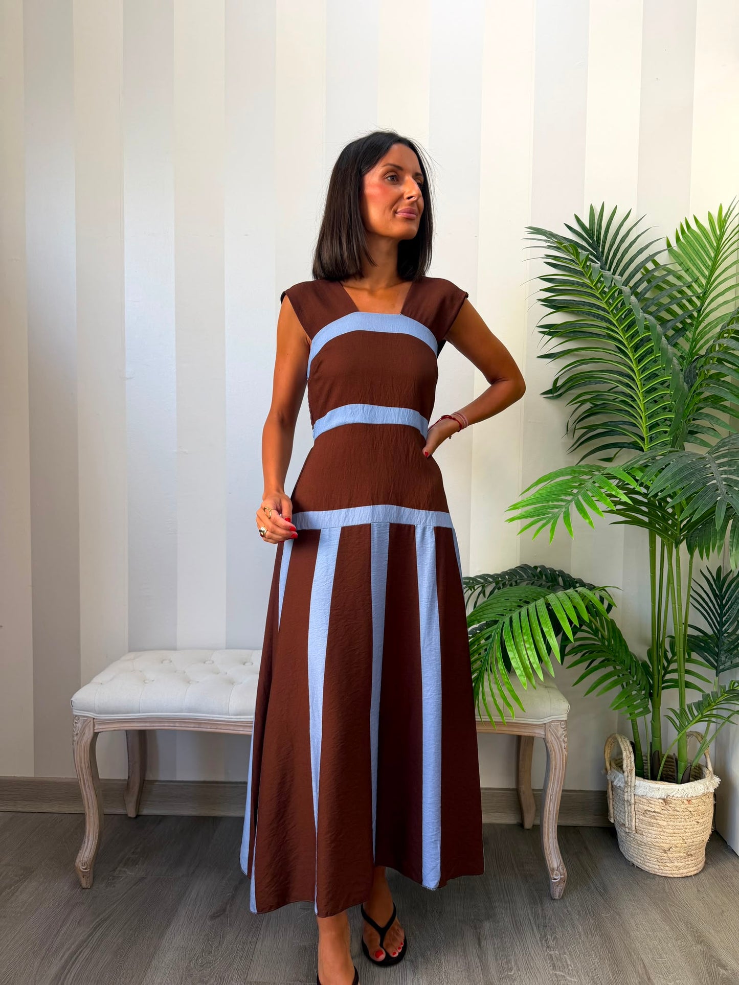 Vestido Naikari Choco