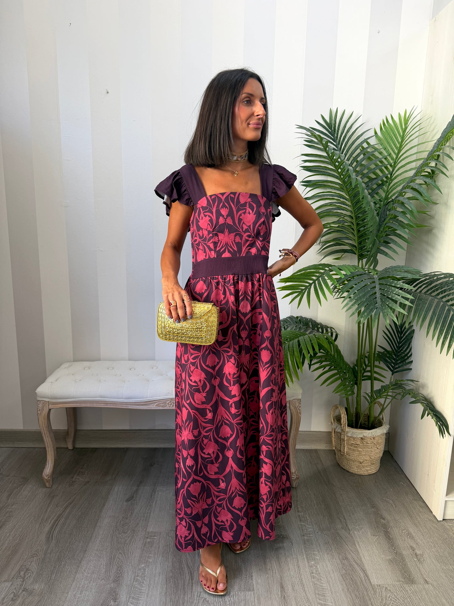 Vestido Izal Morado