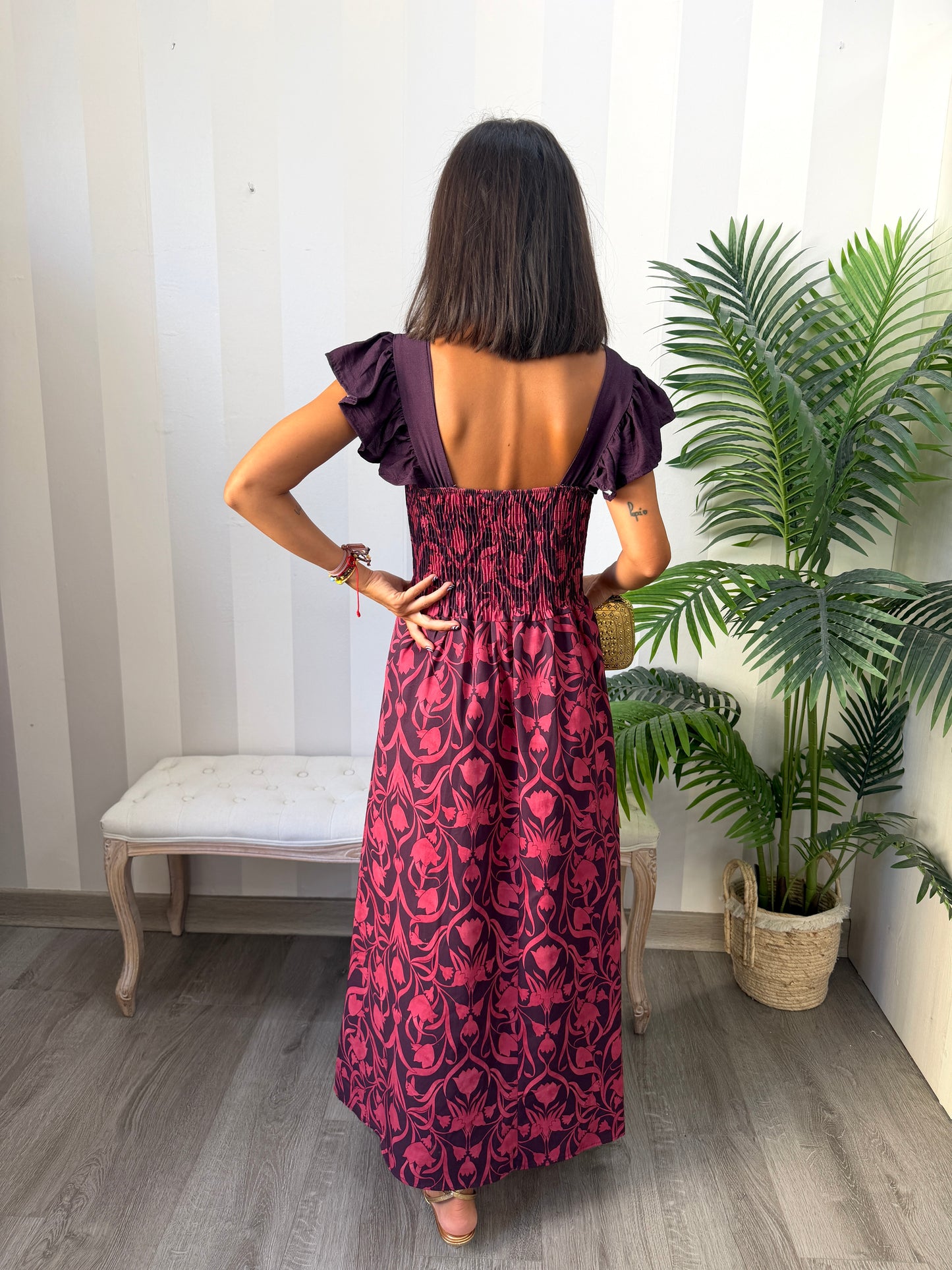 Vestido Izal Morado