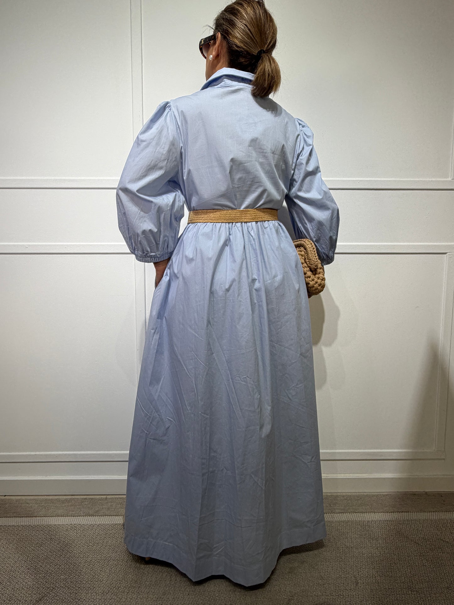 Vestido camisero Azul