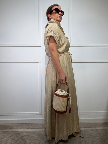 Vestido camisero bordado