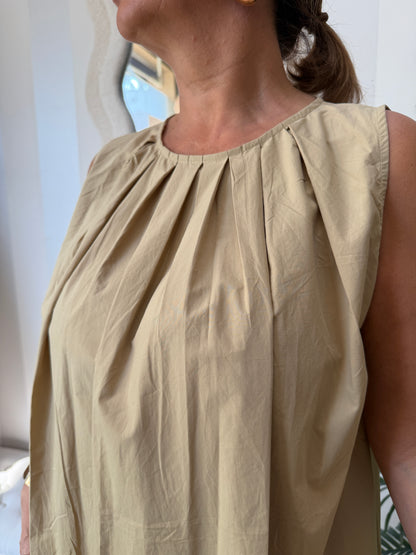 Vestido beige