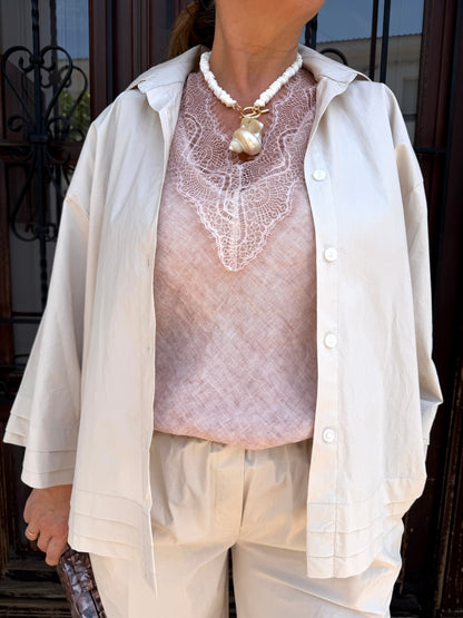Conjunto Popelín Beige