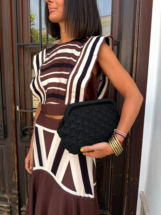 Bolso Crochet Negro