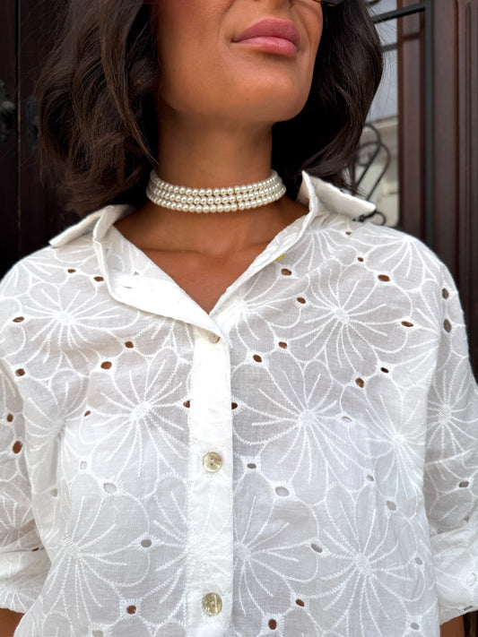 Choker Perlas