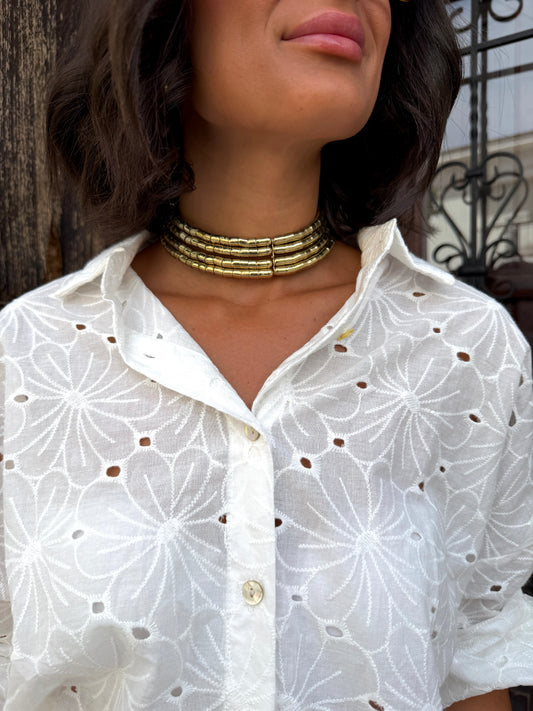 Choker Bambú Dorado