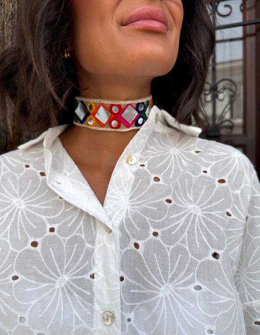 Choker Cuadrado Color