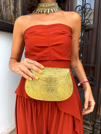 Bolso Latón Dorado