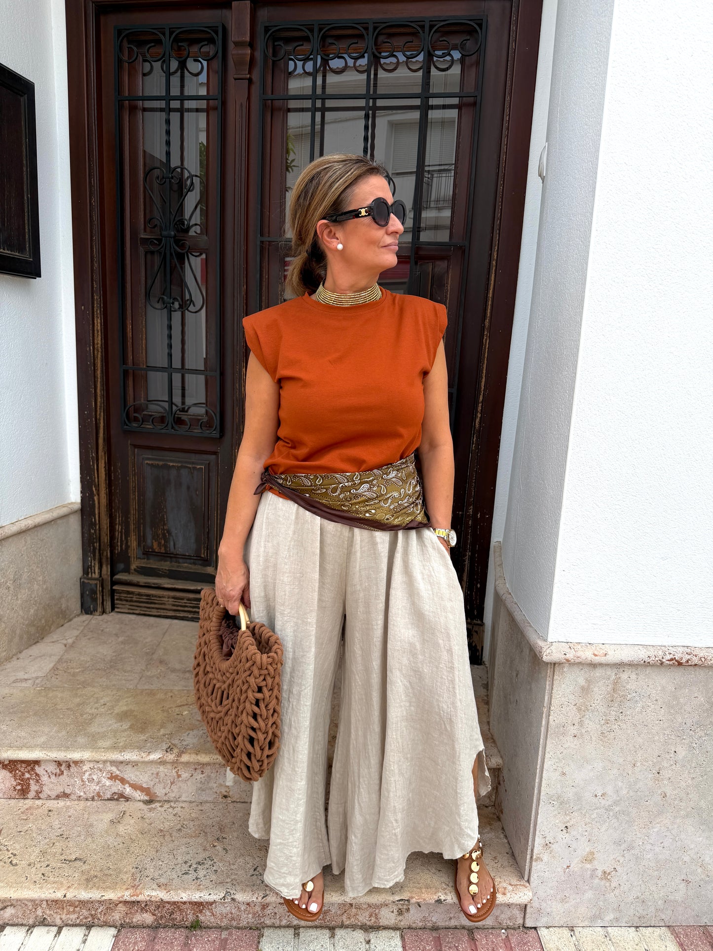 Pantalón Lino Ancho