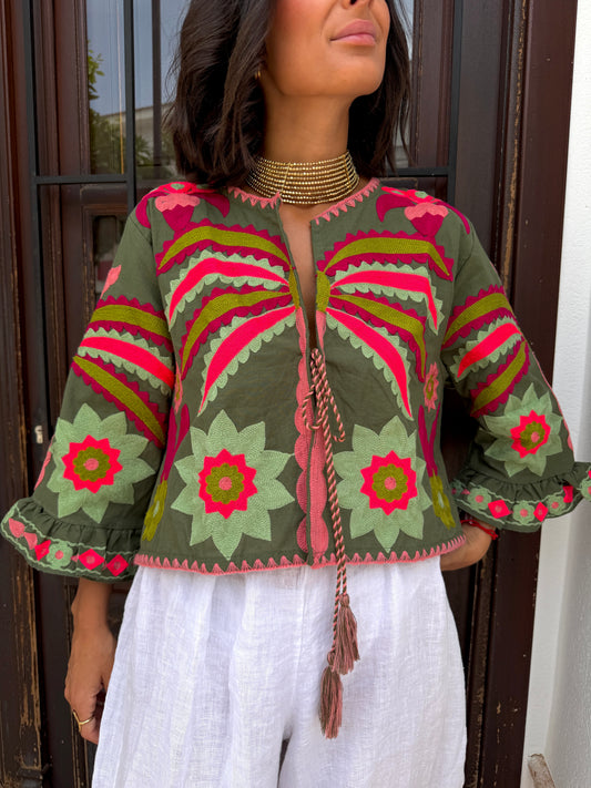 Blusa Palm Verde Militar