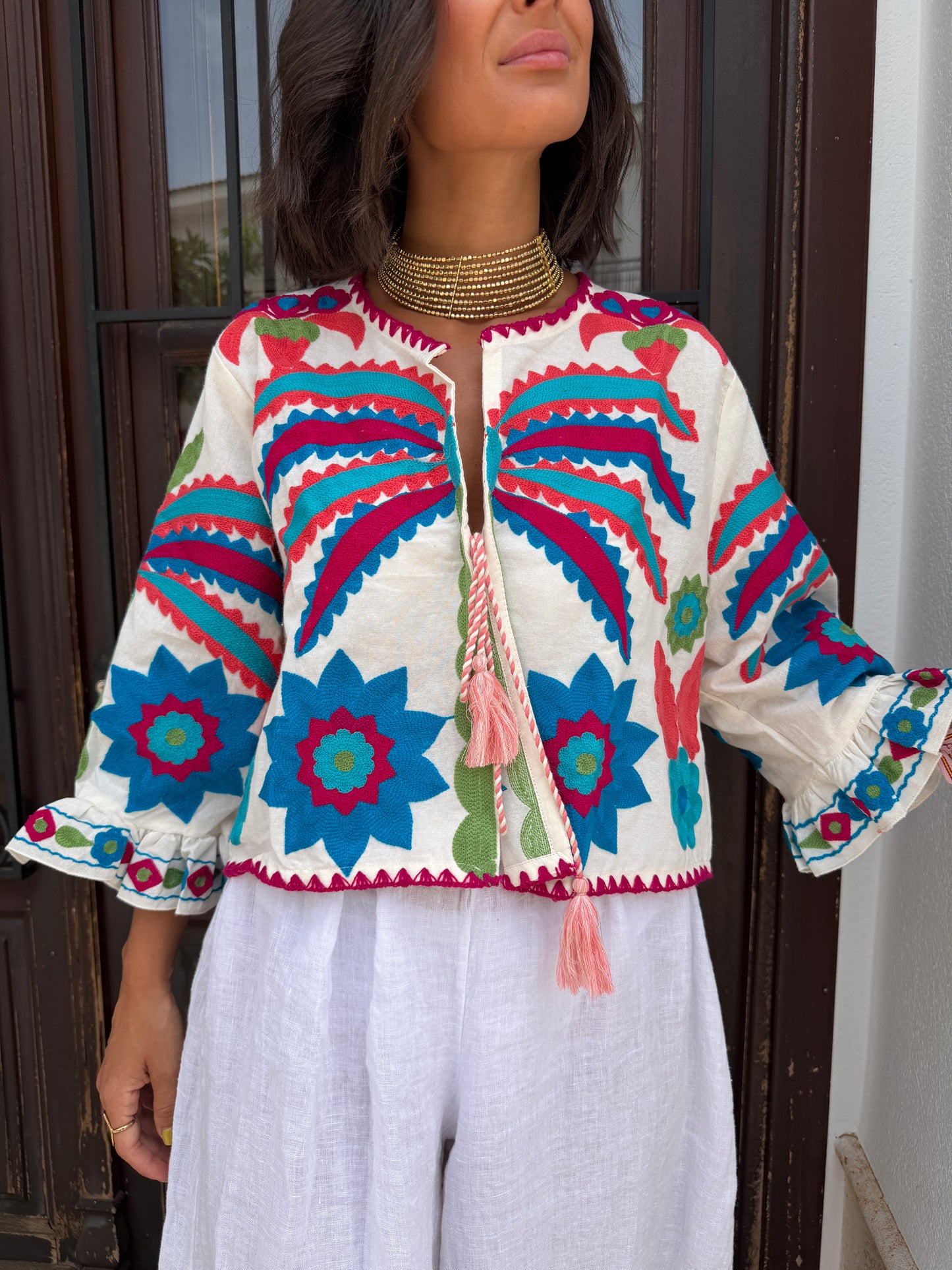 Blusa Palm Blanca
