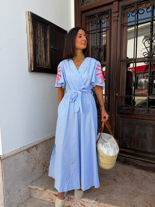 Vestido Rayas Detalle