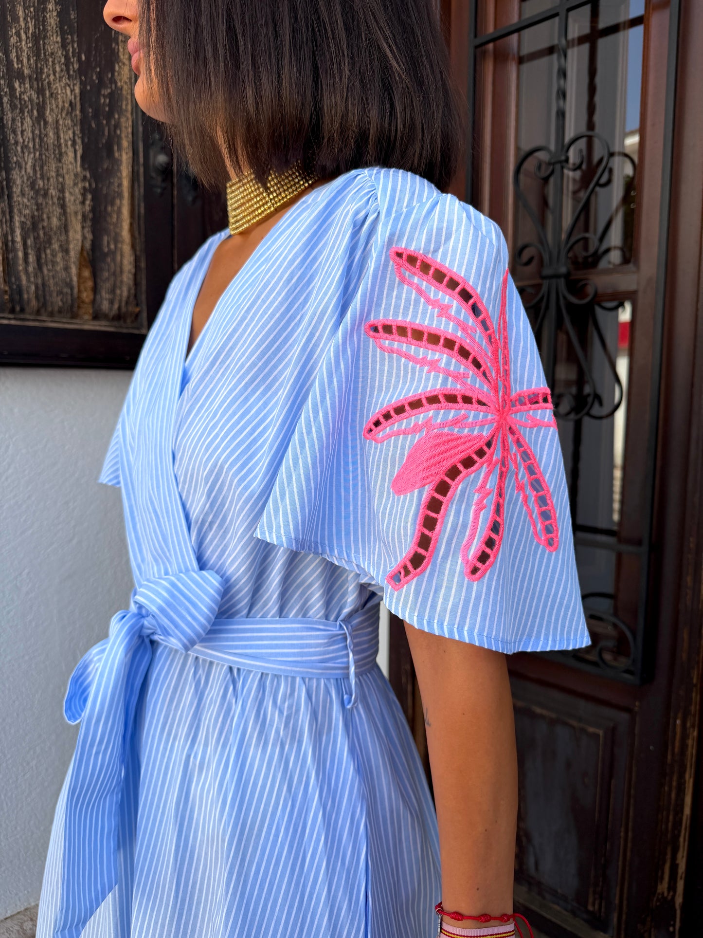Vestido Rayas Detalle