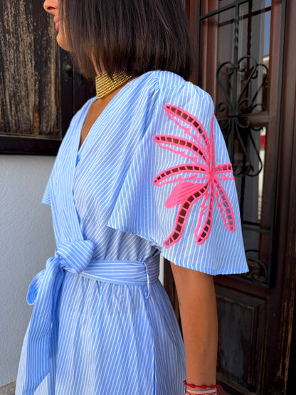Vestido Rayas Detalle