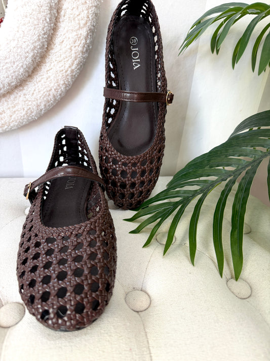 Sandalias merceditas chocolate