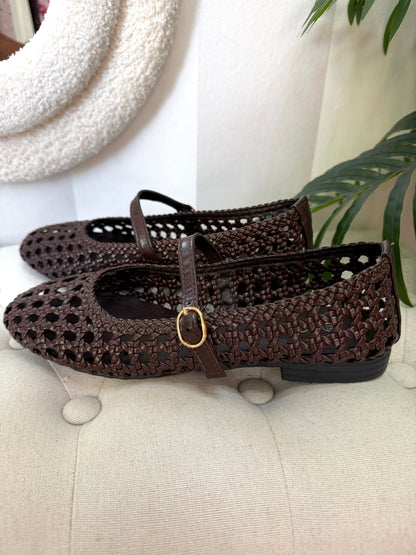 Sandalias merceditas chocolate