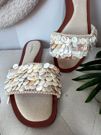 Sandalias nácar