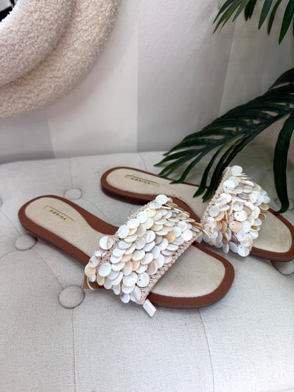 Sandalias nácar