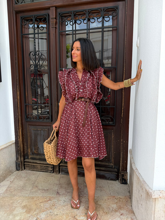 Vestido Lunares Corto