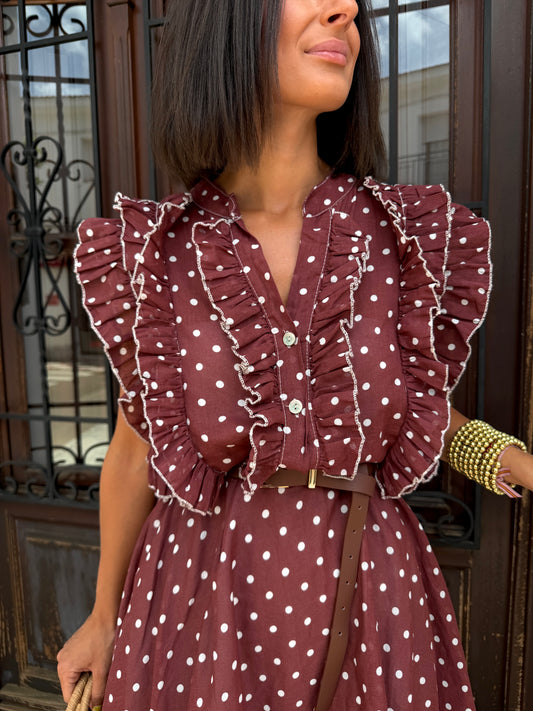 Vestido Lunares Corto
