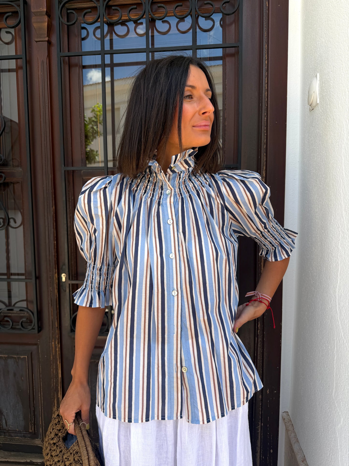 Blusa Cervantina Rayas