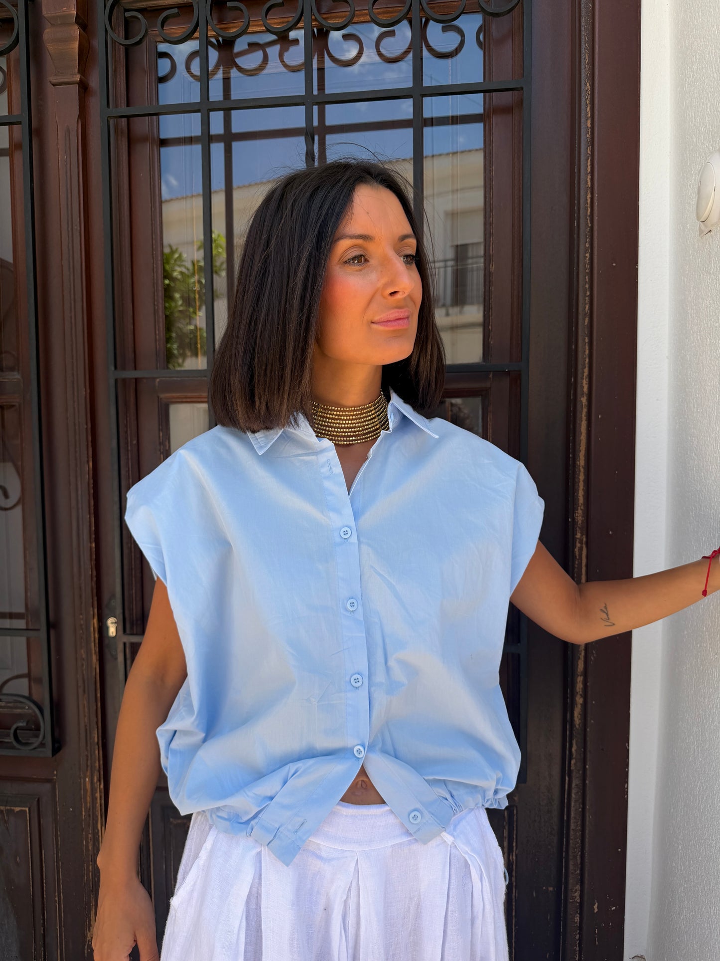 Blusa Goma Azul