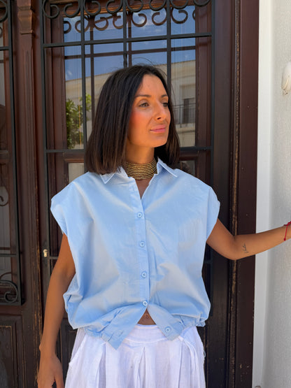 Blusa Goma Azul
