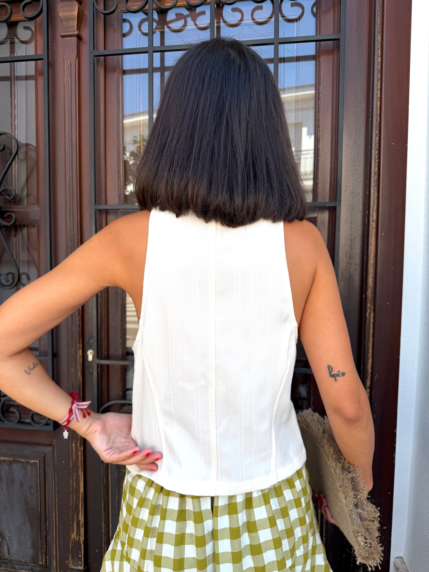 Top Chaleco Beige
