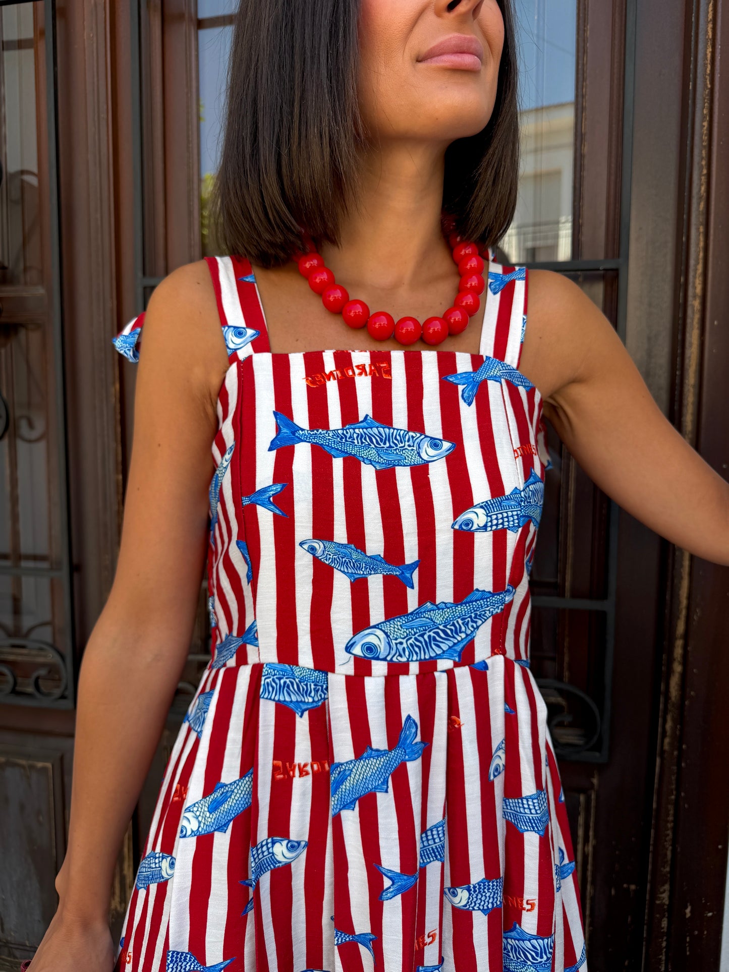 Vestido Sardines Rojo
