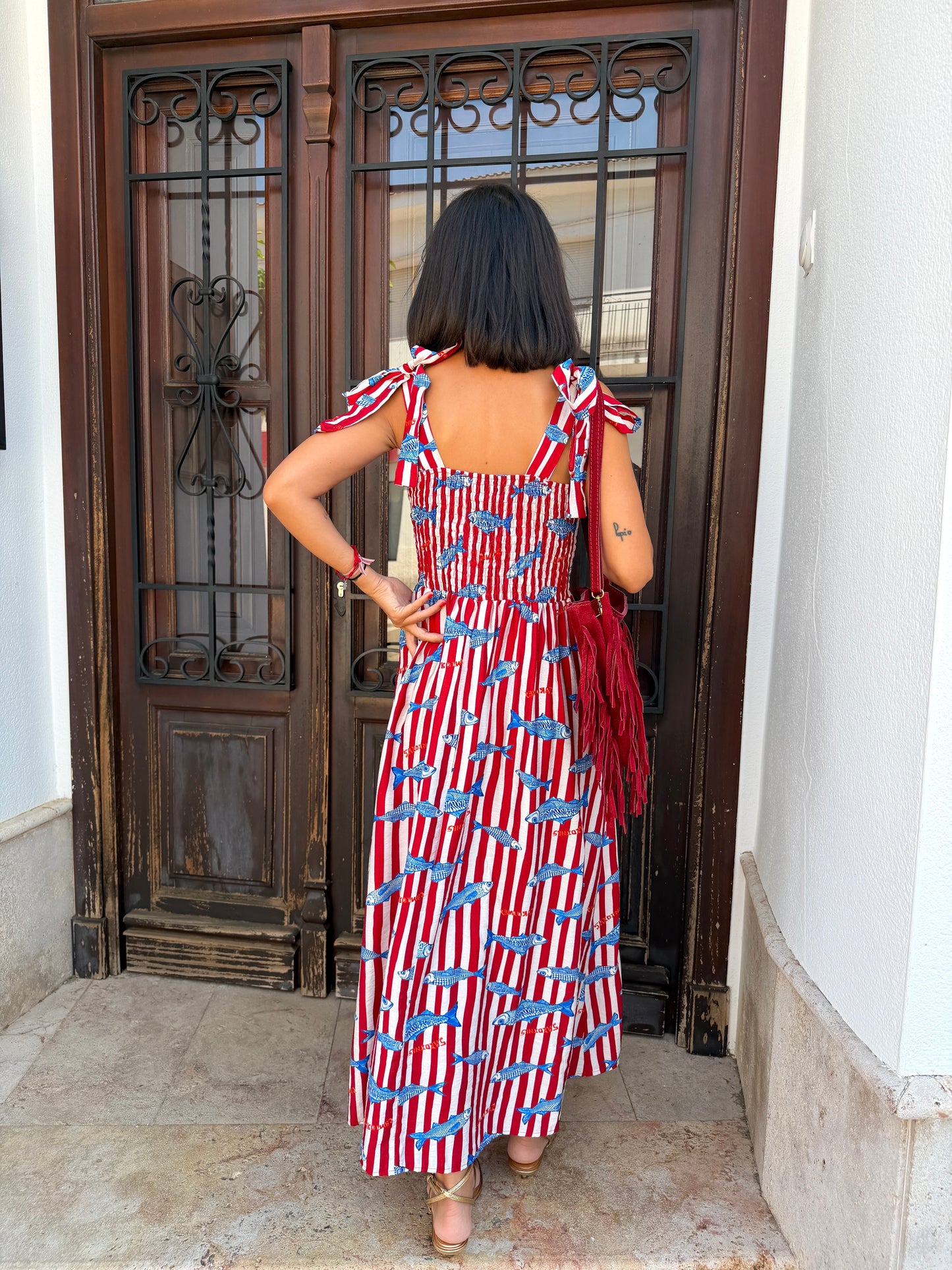 Vestido Sardines Rojo
