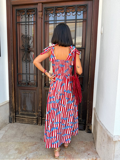 Vestido Sardines Rojo
