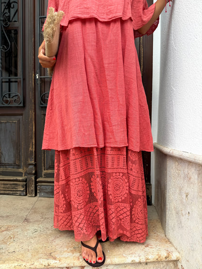 Vestido Casilda Coral