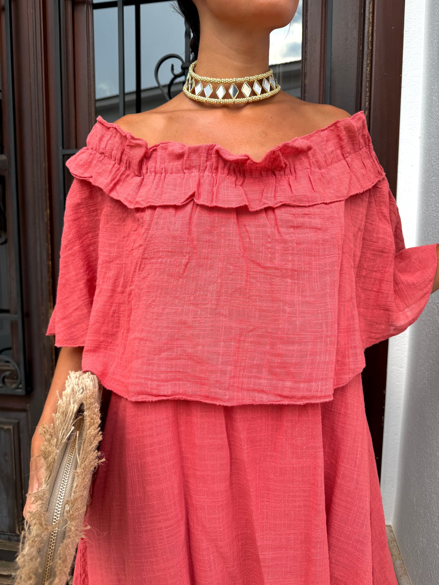 Vestido Casilda Coral