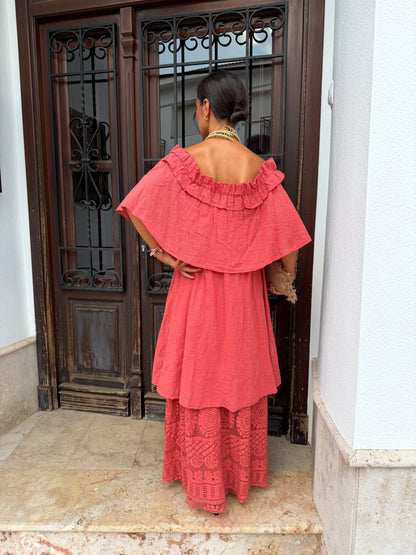 Vestido Casilda Coral