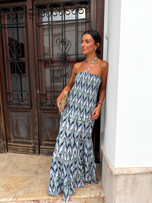 Vestido Pombo Azul