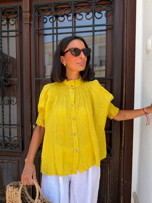 Blusa Cervantina Lino